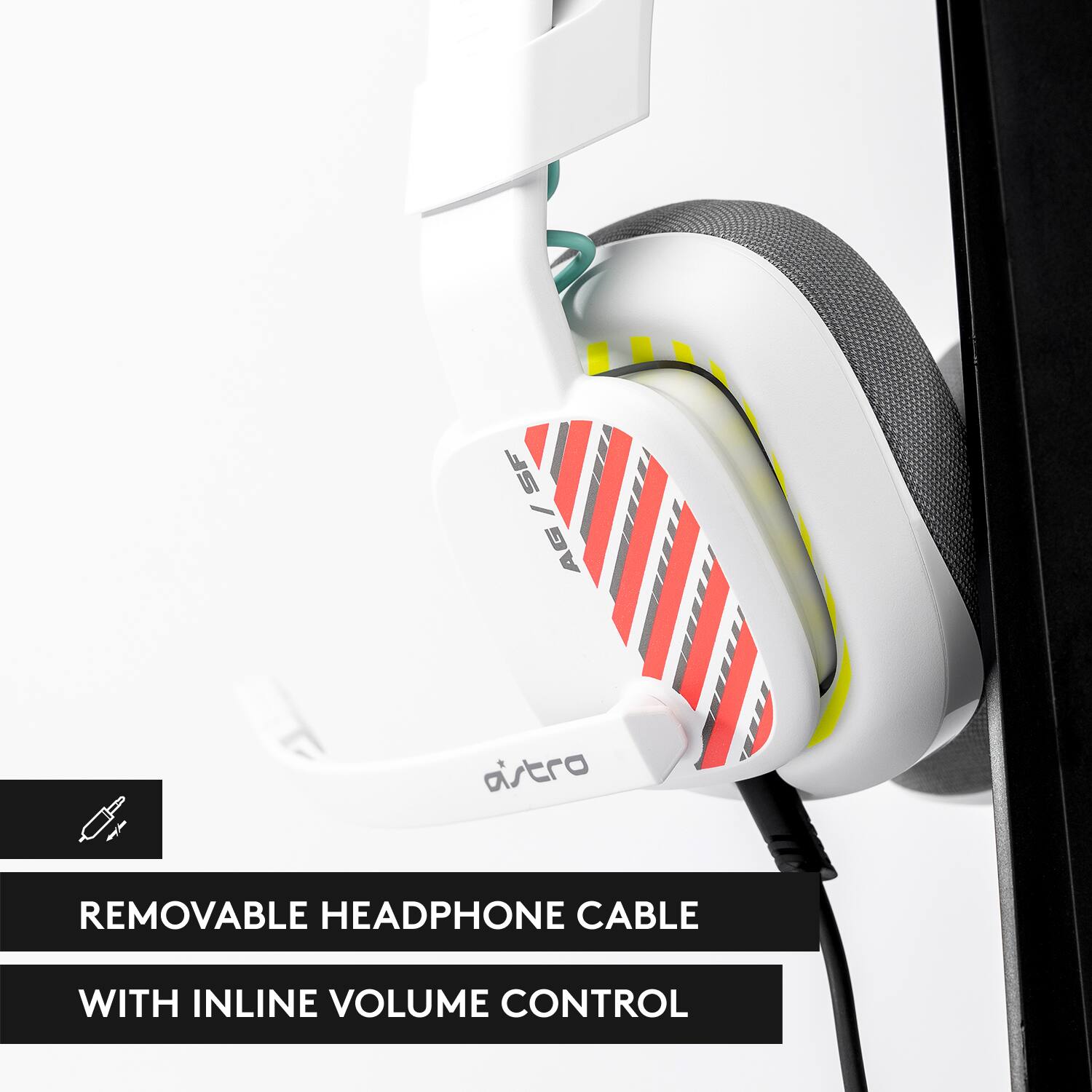 SF AG/SF - aitro REMOVABLE HEADPHONE CABLE WITH INLINE VOLUME CONTROL