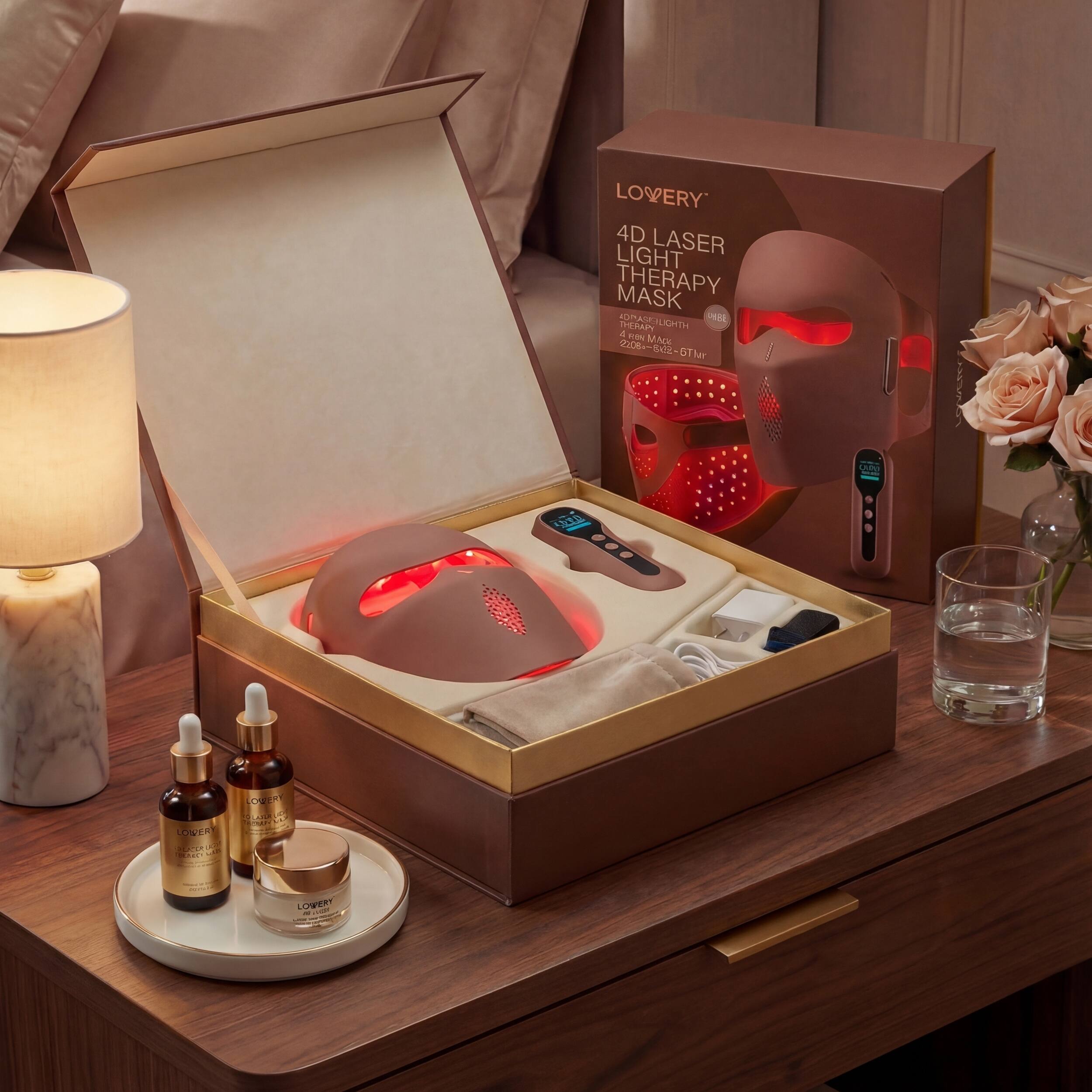 LOVERY 4D LASER LIGHT THERAPY MASK  
4D LASER LIGHT THERAPY MASK  
4 new light  
220-240V 50-60Hz  
220-240V 50-60Hz  
LOWERY  
LOWERY  
LOWERY  
LOWERY