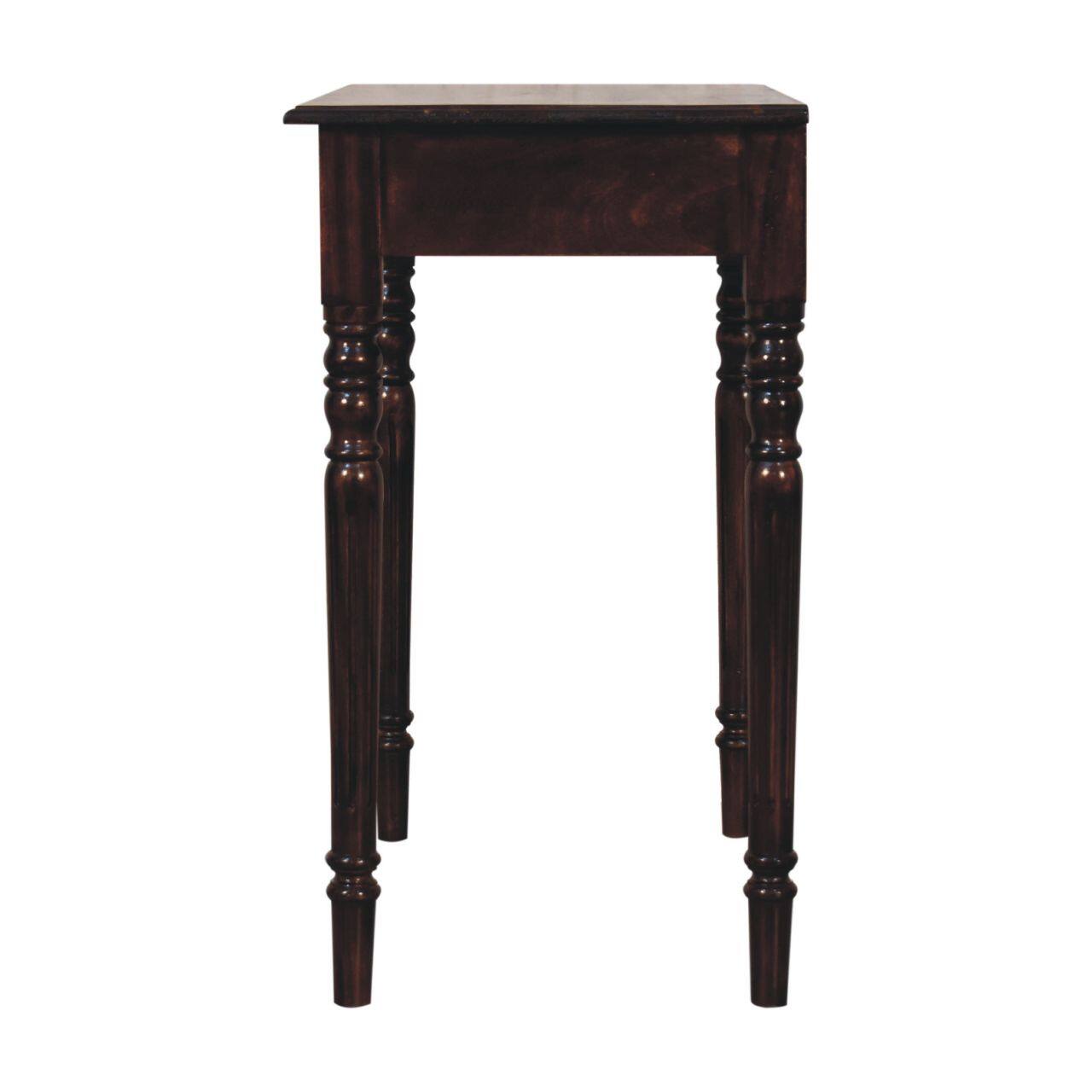 Alt View 6. Artisan Furniture - Artisan Furniture Solid Wood California Walnut Writing Desk, 1 Drawer, Dark Brown - Dark Brown.