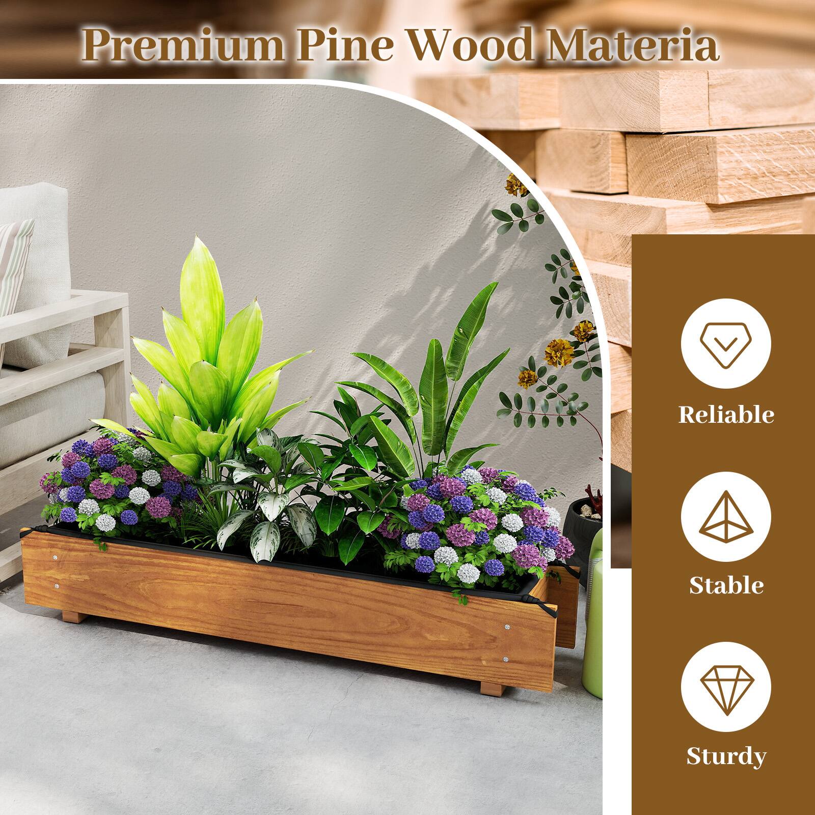 Premium Pine Wood Material

- Reliable
- Stable
- Sturdy