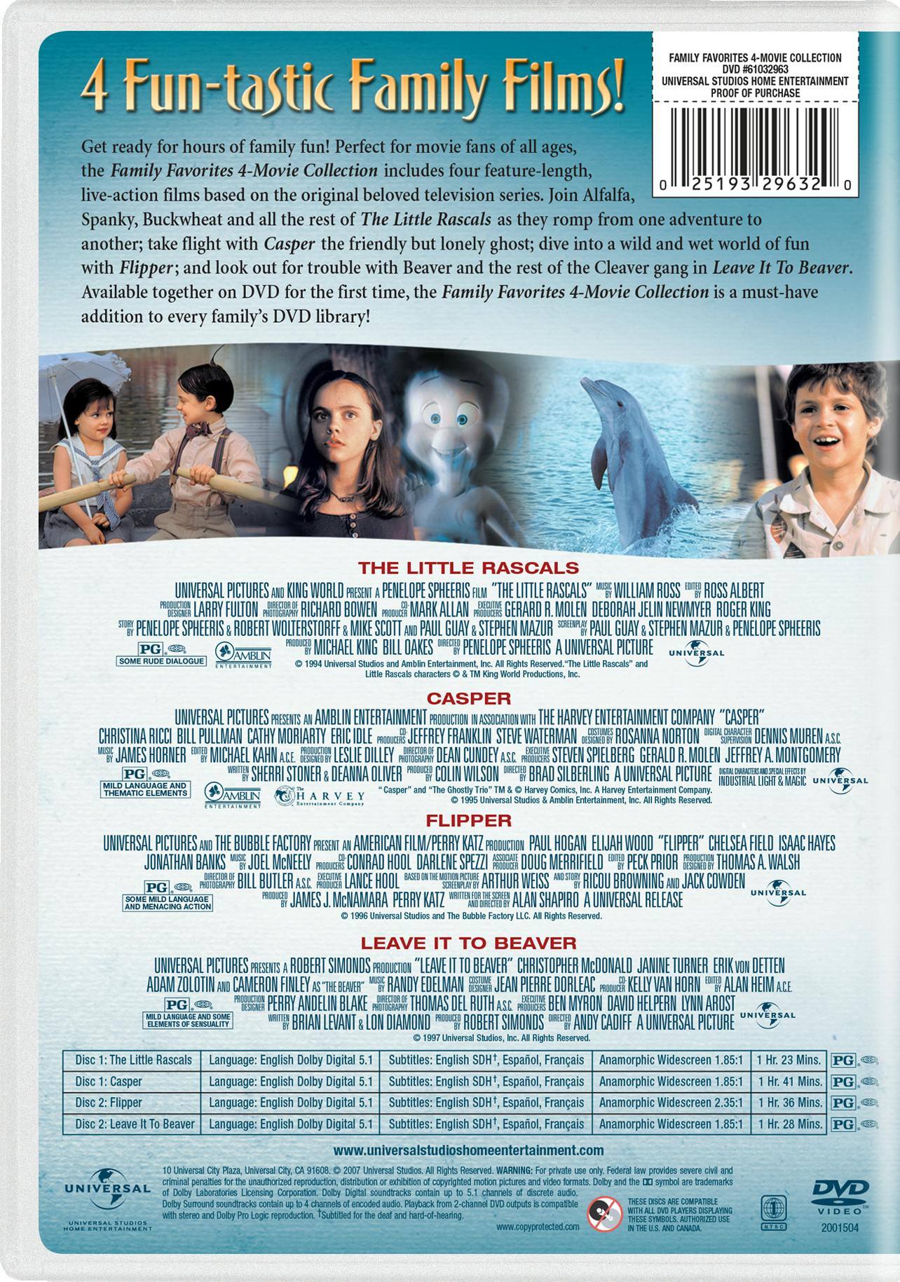 Angle. The little rascals/Casper/Flipper/Leave it to Beaver (DVD Franchise Collection) [DVD].