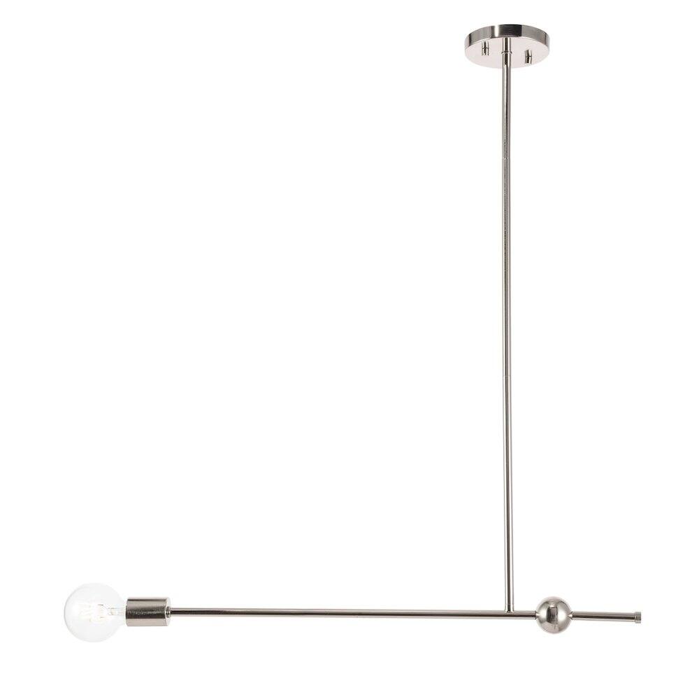 Alt View 8. Living District - Brees 1 Light Chrome Pendant - Chrome.
