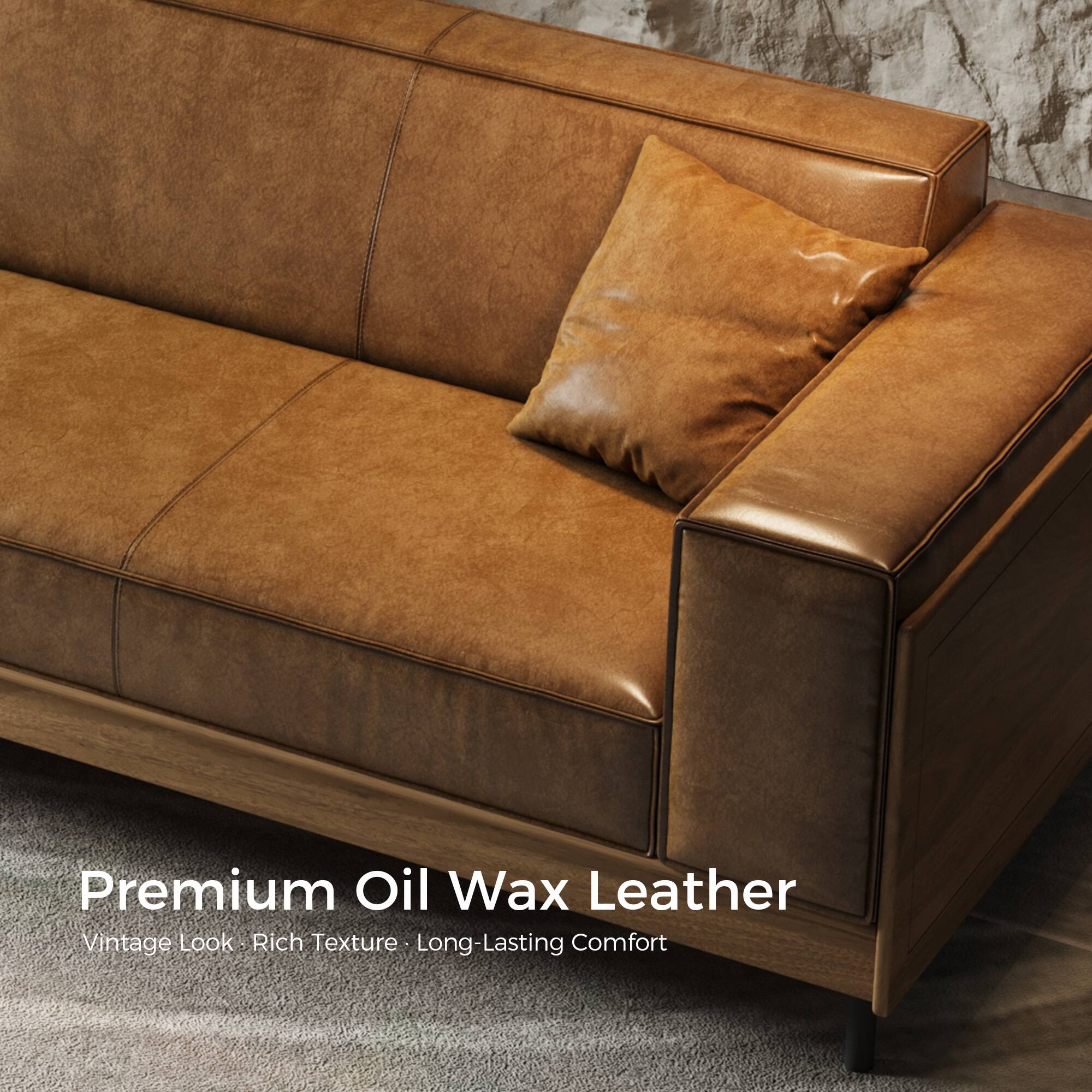 Premium Oil Wax Leather  
Vintage Look • Rich Texture • Long-Lasting Comfort