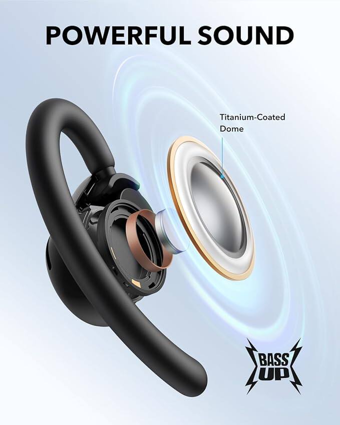POWERFUL SOUND  
Titanium-Coated Dome  
BASS UP