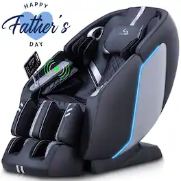 MassaMax - MT398 4D Massage Chair Full Body Stretch,Zero Gravity with Heat Therapy,Extended Footrest,Foot Rollers - Black