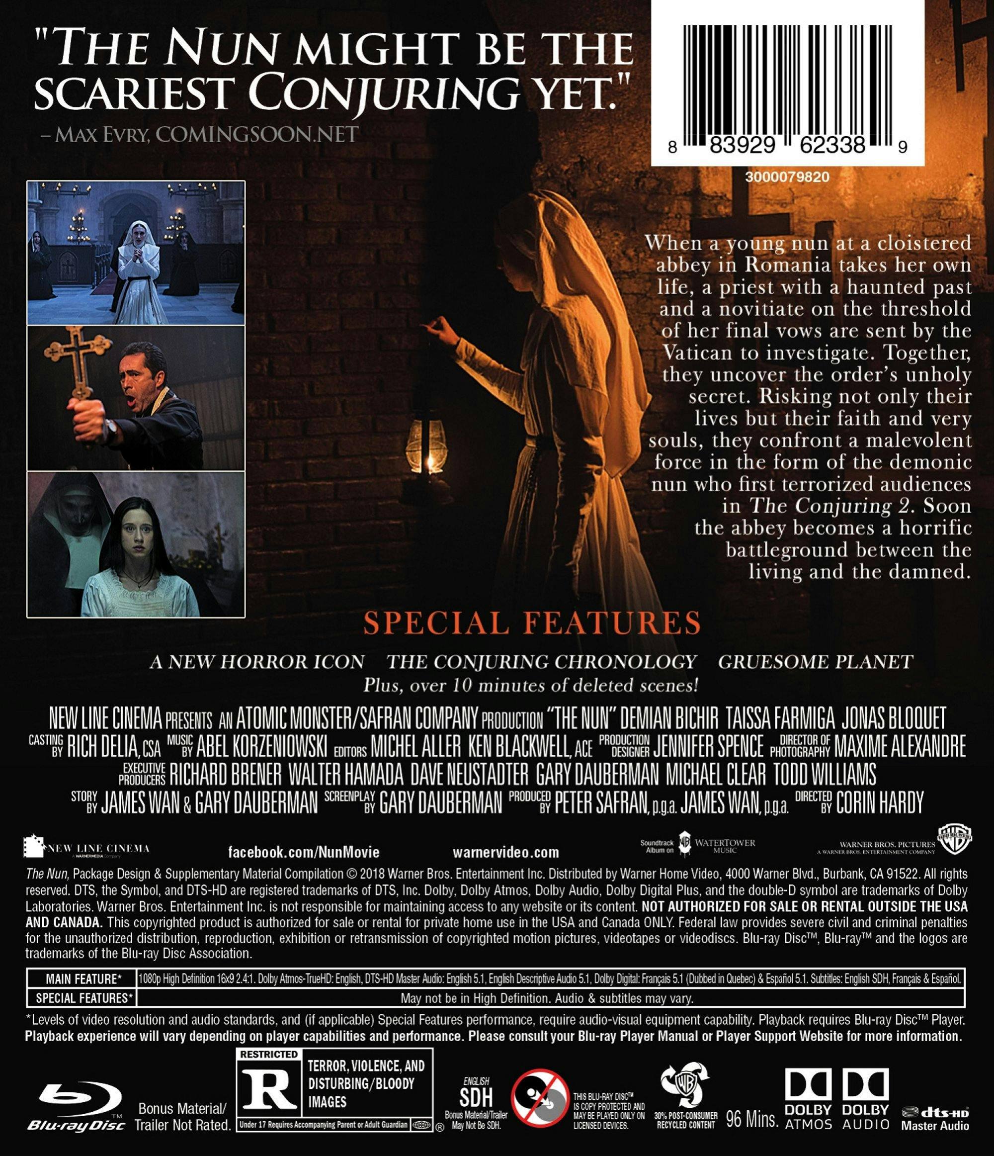 Back. The Nun [Blu-ray].