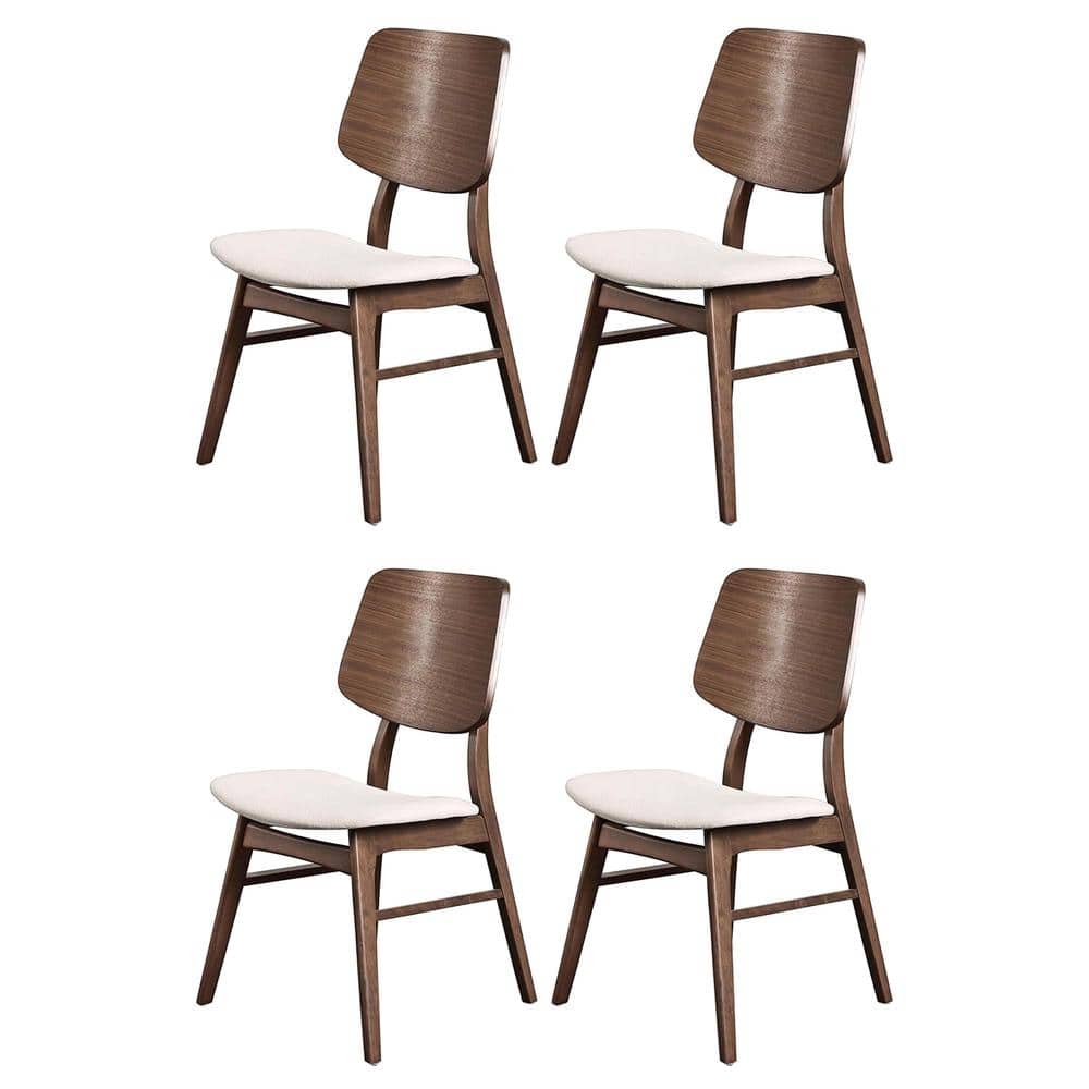Photos - Chair Oscar New Classic Furniture -  Walnut Solid Wood Dining   - Brown EC-S-40-D1651-4C2 (Set of 4)