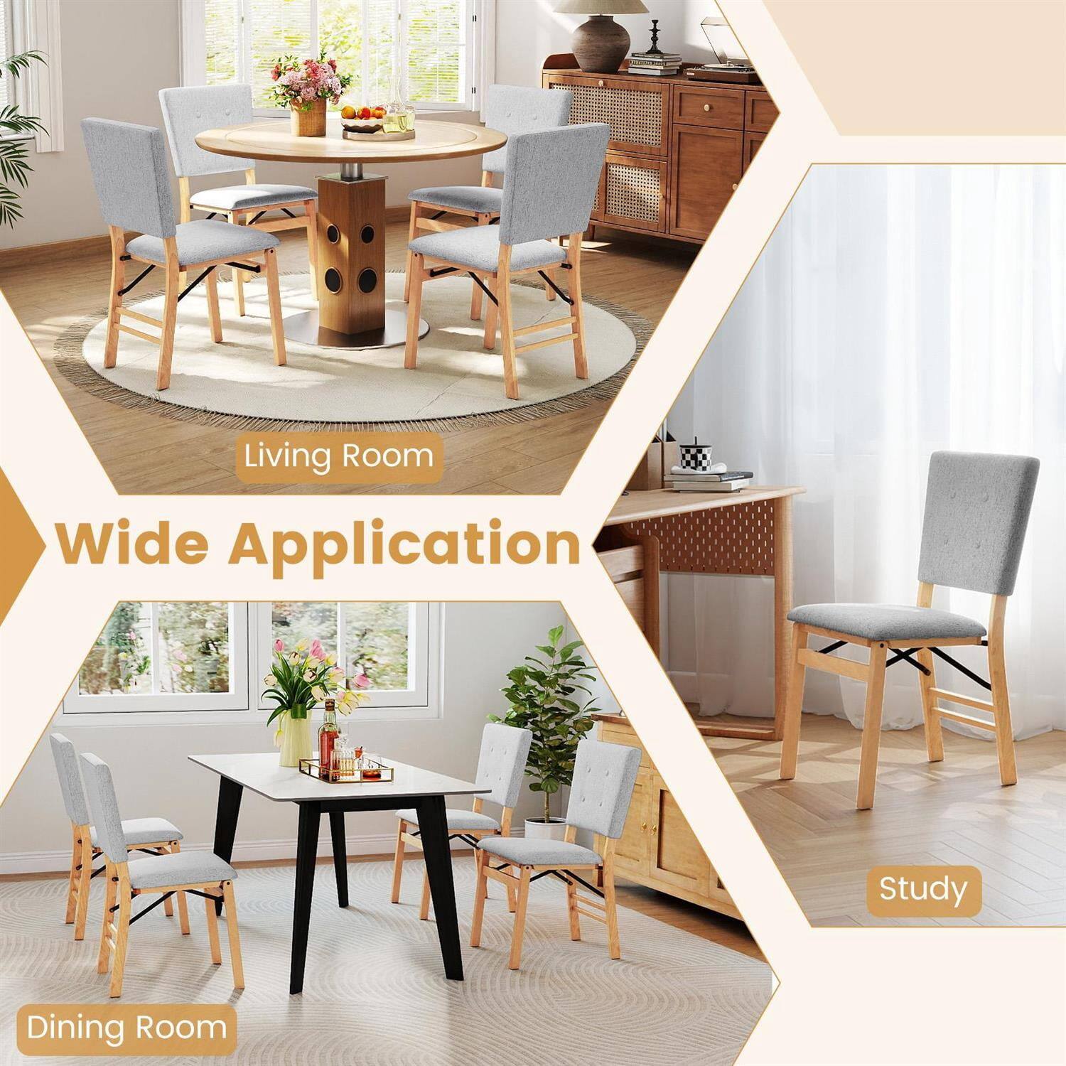 Living Room  
Wide Application  
Dining Room  
Study