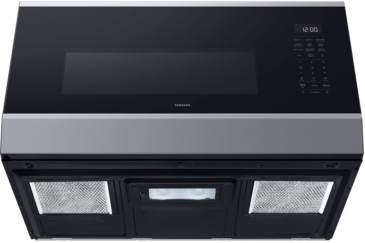 12:00

Program: Default Air Fry Max
Sensor: Auto Steam
Microwave: Convection Steam
Grill: Medium

1 2 3 4 5 6 7 8 9 0
OK Stop +30sec Start

Turntable

SAMSUNG