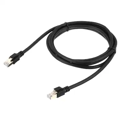 Front. Unique Bargains - Cat 8 Ethernet Cable 26AWG 40Gbps 2000MHz High Speed Network Patch Cord RJ45 Gold Plated - Black.