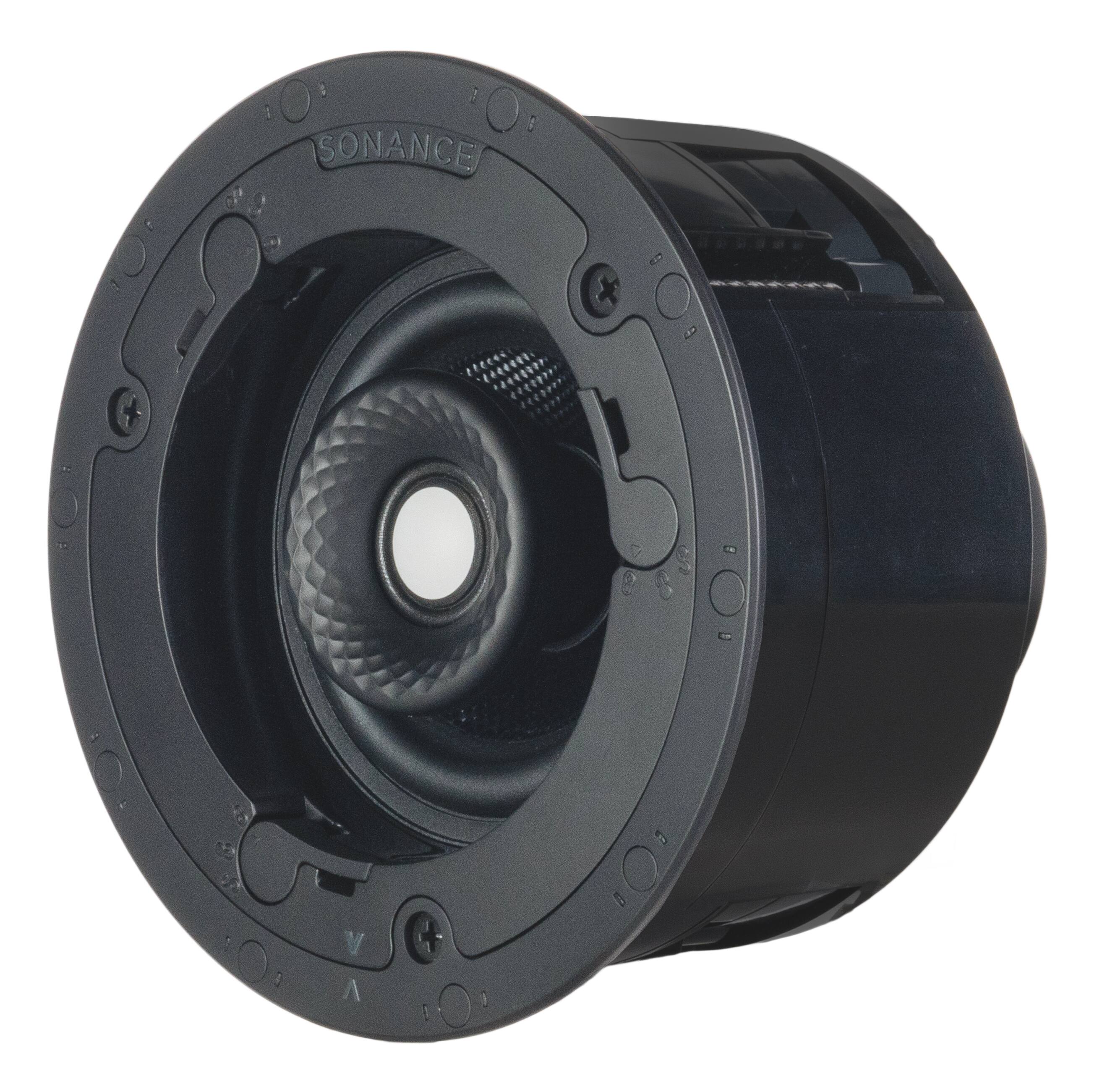 Left. Sonance - VX46R SST SINGLE SPEAKER - Visual Experience Series 4-1/2" 2-Way Single Stereo In Ceiling Speaker (Each) - Paintable White.