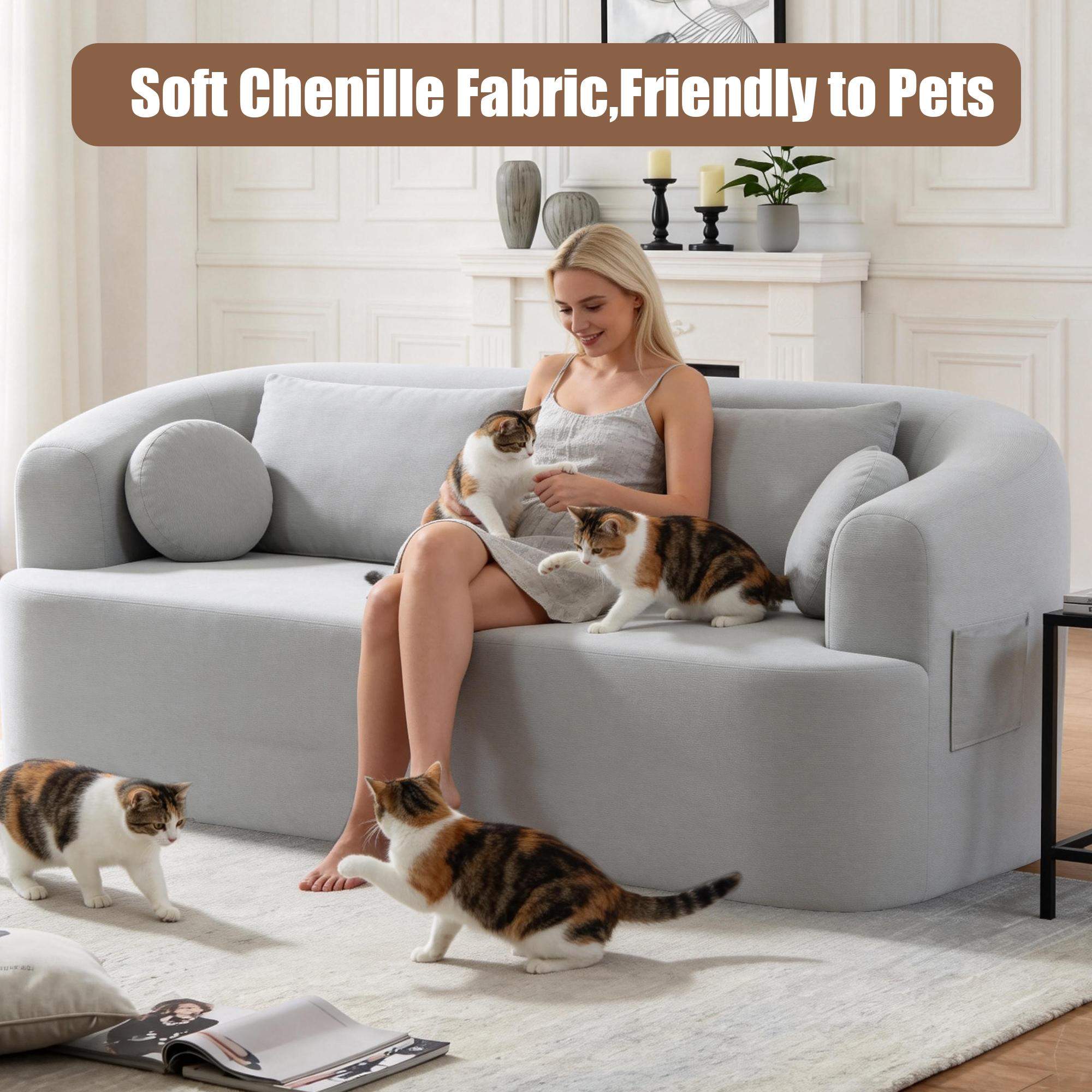 Soft Chenille Fabric, Friendly to Pets