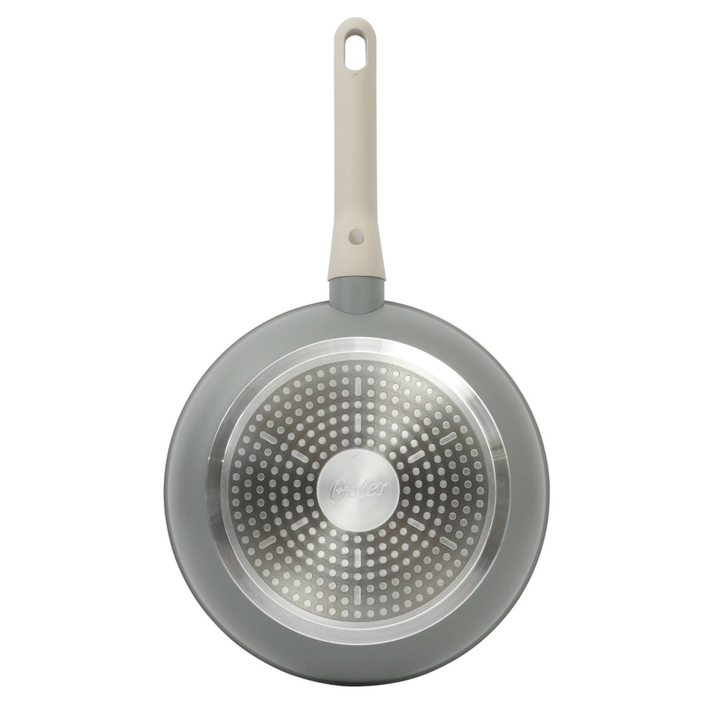 Alt View 2. Oster - Oster Ambrose 10 Piece Forged Aluminum Ceramic Nonstick Cookware Set in Grey - Gray.