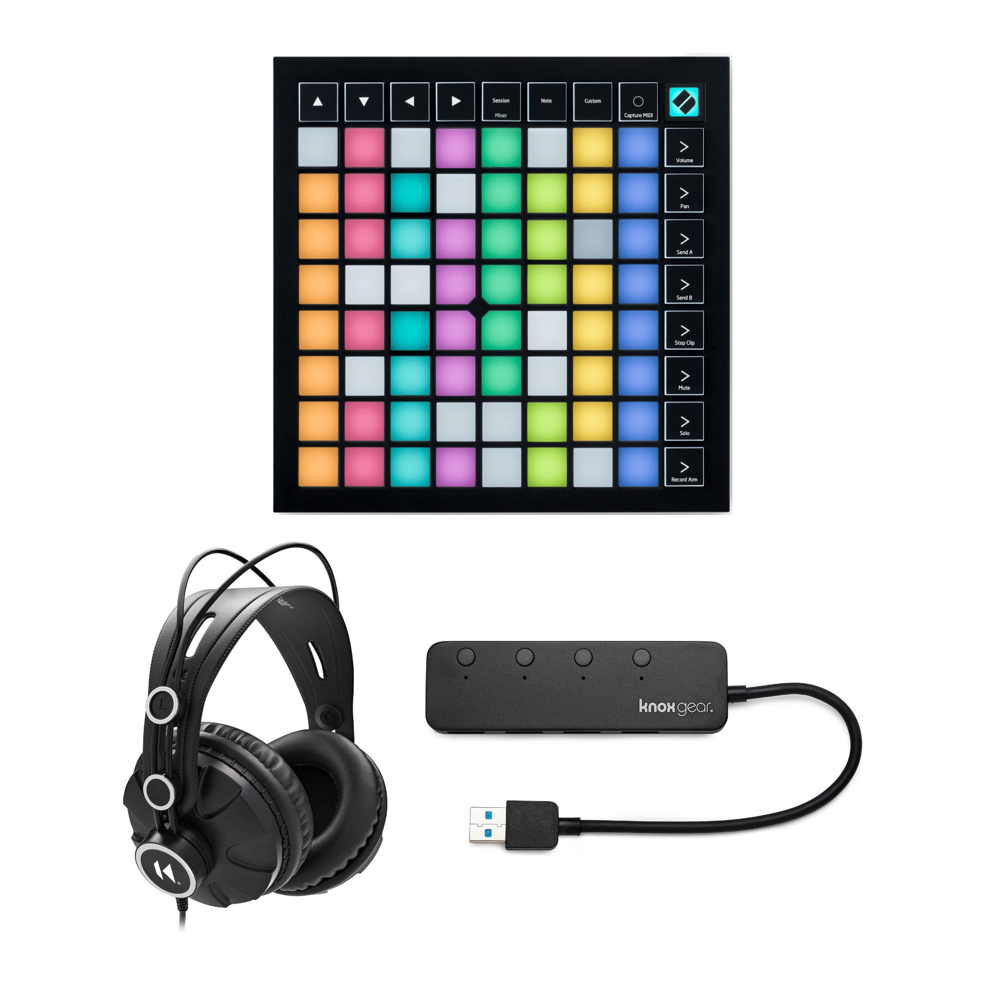 Novation Launchpad X Grid Controller w/ Headphones and Port USB