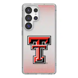 Keyscaper - NCAA - Texas Tech Red Raiders Linen Logo Galaxy Clear Case - S24 Ultra - Multicolor