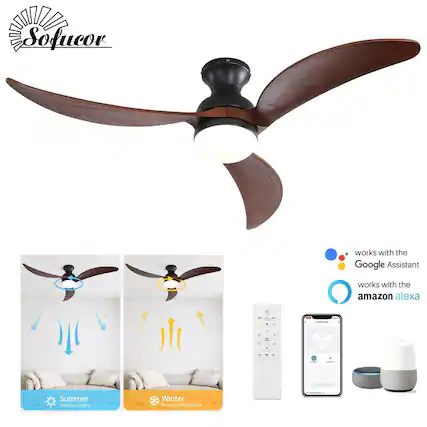 Sofucor
- works with the Google Assistant
- works with the amazon alexa
Summer Forward-Cooling
Winter Reverse-Lifting Hot Air