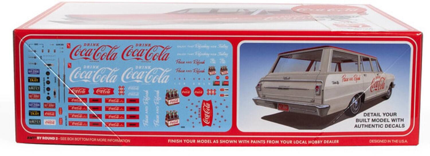 DRINK Coca-Cola  
DRINK Coca-Cola  
DRINK Coca-Cola  
DRINK Coca-Cola  

FINISH YOUR MODEL AS SHOWN WITH PAINTS FROM YOUR LOCAL HOBBY DEALER  
DETAIL YOUR BUILT MODEL WITH AUTHENTIC DECALS DESIGNED IN THE U.S.A  

BY ROUND 2 - SEE BOX BOTTOM FOR MORE INFORMATION