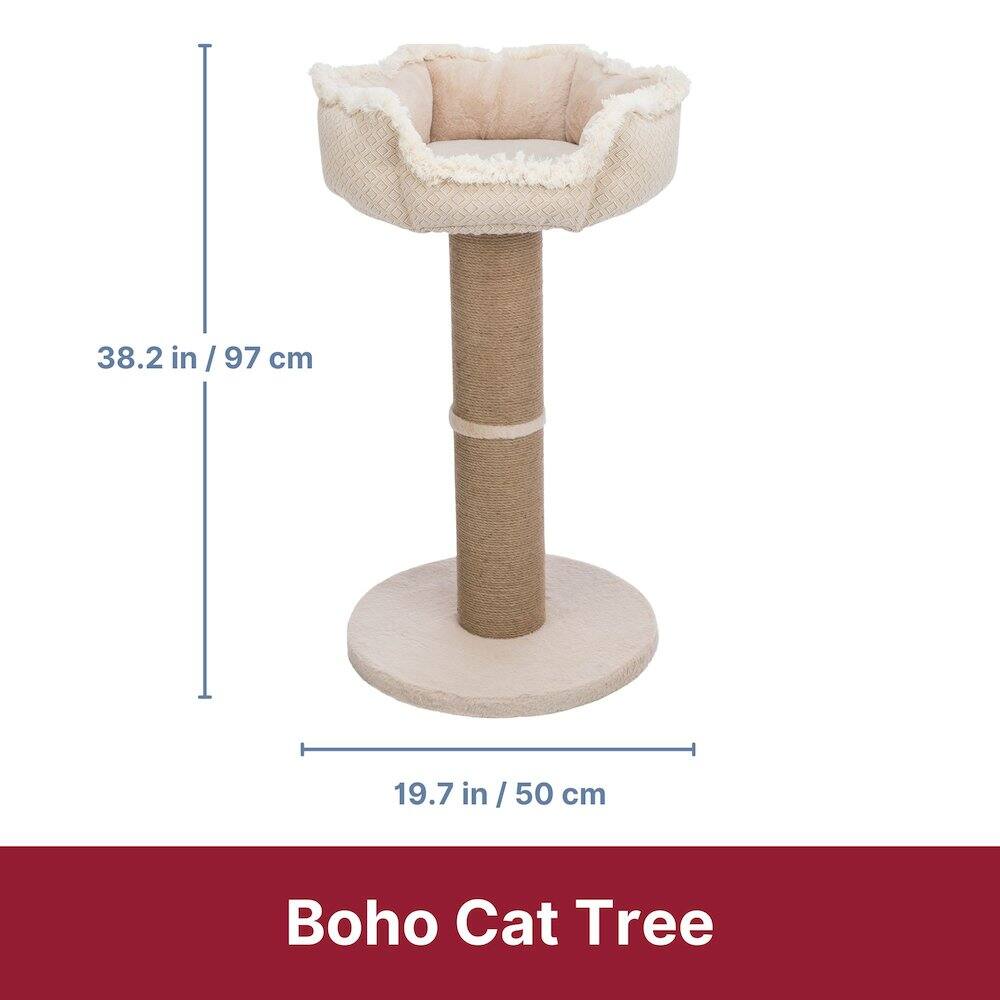 38.2 in / 97 cm  
19.7 in / 50 cm  
Boho Cat Tree