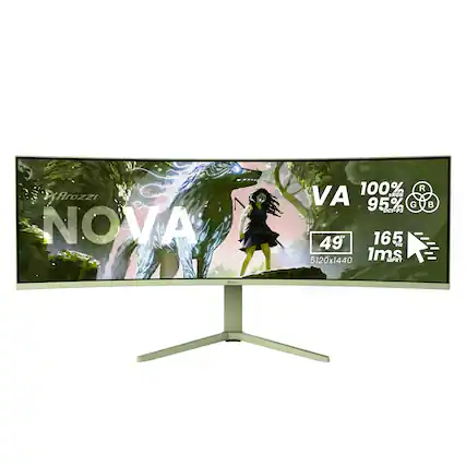 Arozzi NOVA 100% sRGB VA 95% DCI-P3 49" 165Hz 1ms MPRT 5120x1440