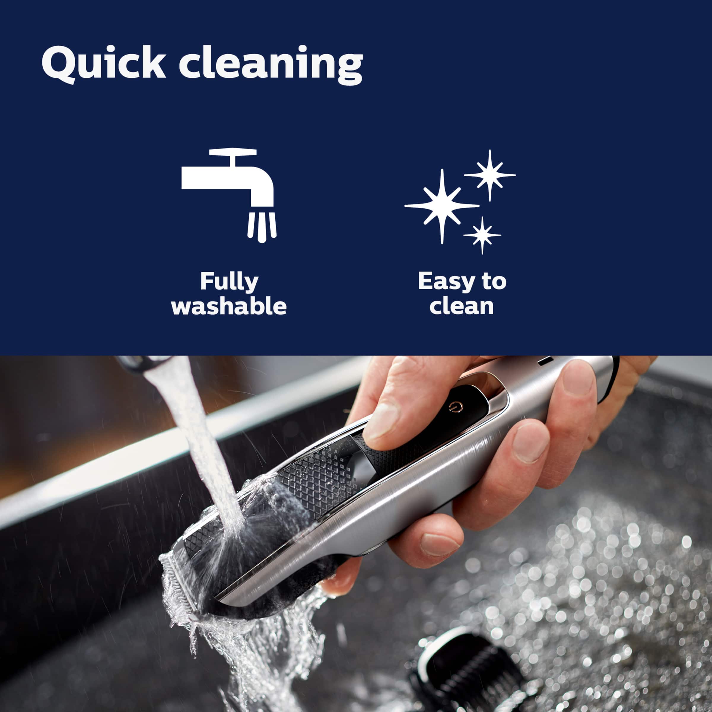 Alt View 24. Philips Norelco - Beard Trimmer and Hair Clipper Series 5000 - Black And Silver.