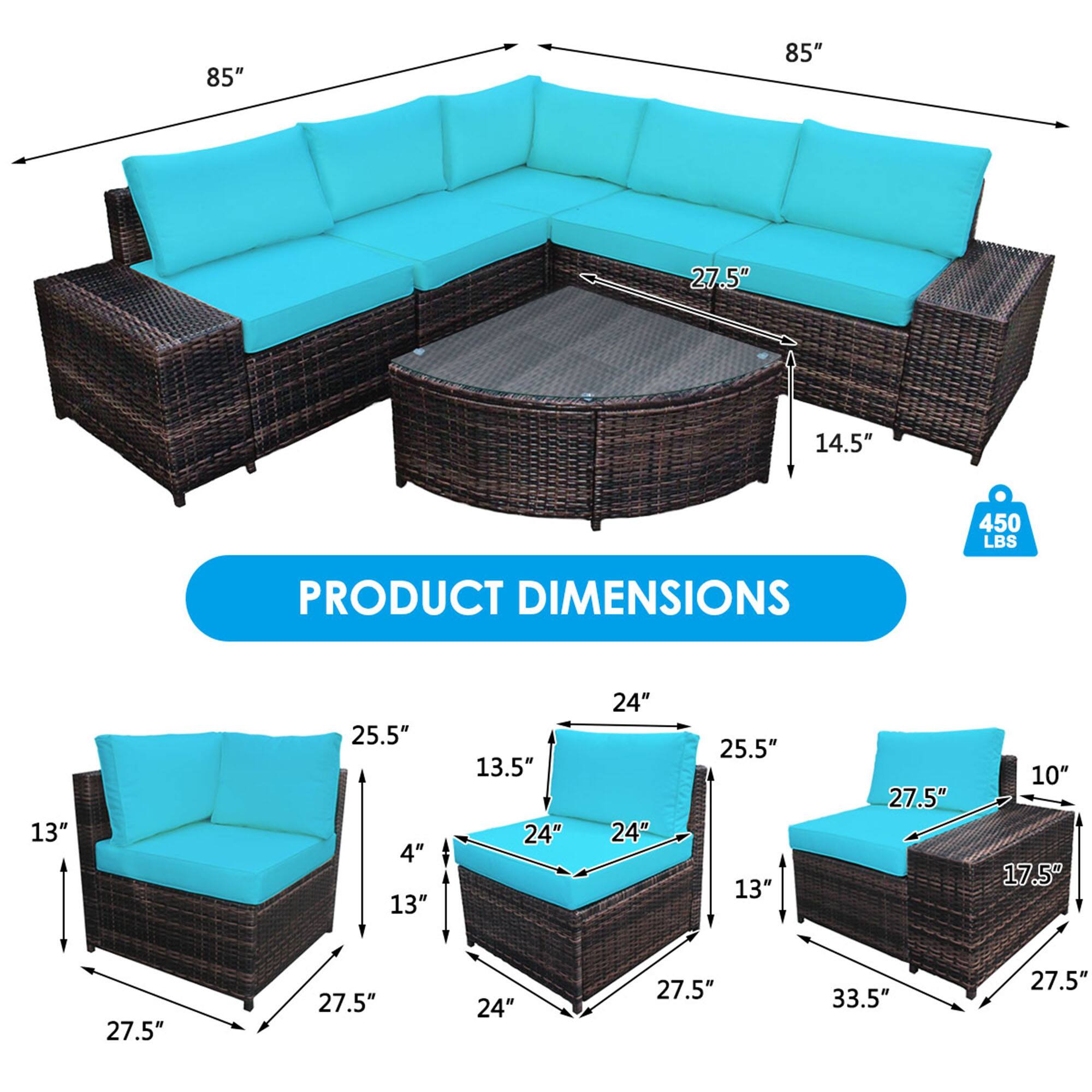 85" 85" 27.5" 14.5" 450 LBS

PRODUCT DIMENSIONS

13" 25.5" 4" 13" 13.5" 24" 24" 24" 25.5" 13" 27.5" 10" 17.5" 27.5" 27.5" 24" 27.5" 33.5" 27.5"