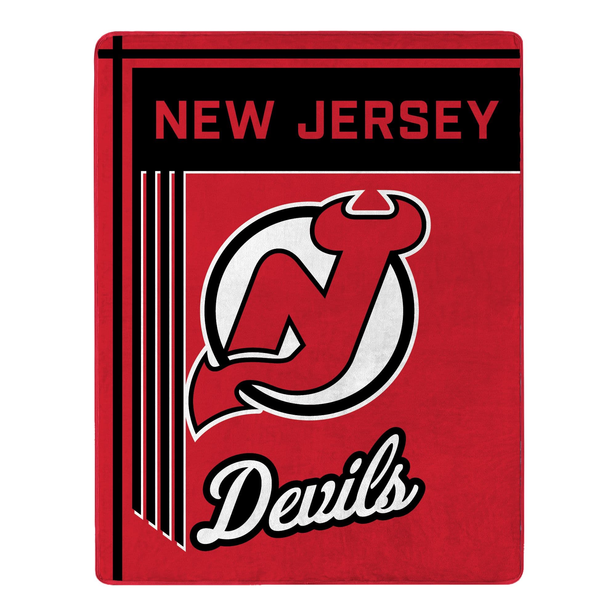 Sweet Home Collection - NHL New Jersey Devils 46" x 60" Microfiber Plush Throw Blanket - Red