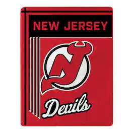 Sweet Home Collection - NHL New Jersey Devils 46" x 60" Microfiber Plush Throw Blanket - Red