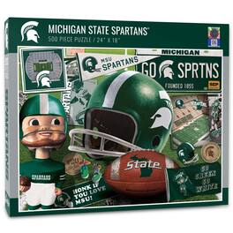 YouTheFan - Michigan State Spartans 500-Piece Retro Series Puzzle - Multicolor
