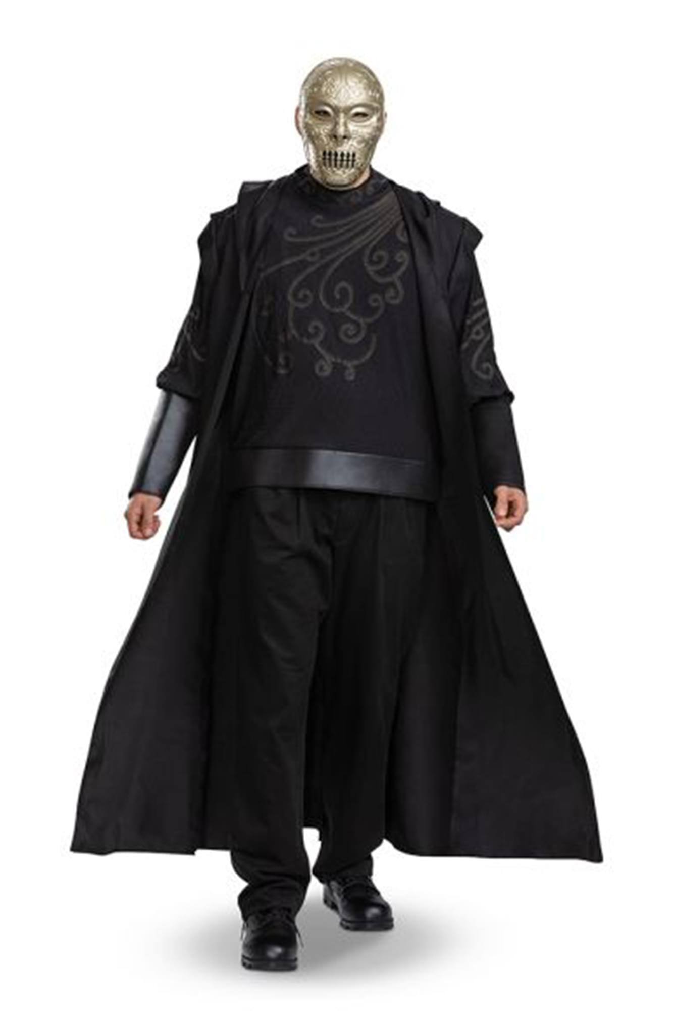 Alt View 4. Disguise - Harry Potter Death Eater Deluxe Adult Costume | Large/ X-Large - Black.