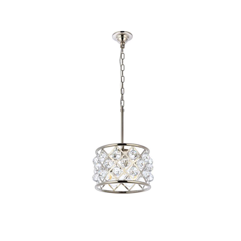 Back. Urban Classic - Madison 3 light polished Nickel Pendant Clear Royal Cut Crystal - Polished Nickel.