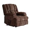 Front. Boyel Living - Dual Motor Heat Massage Infinite Position Up to 350 LBS Electric Power Lift Recliners with Power-Remote - Brown.