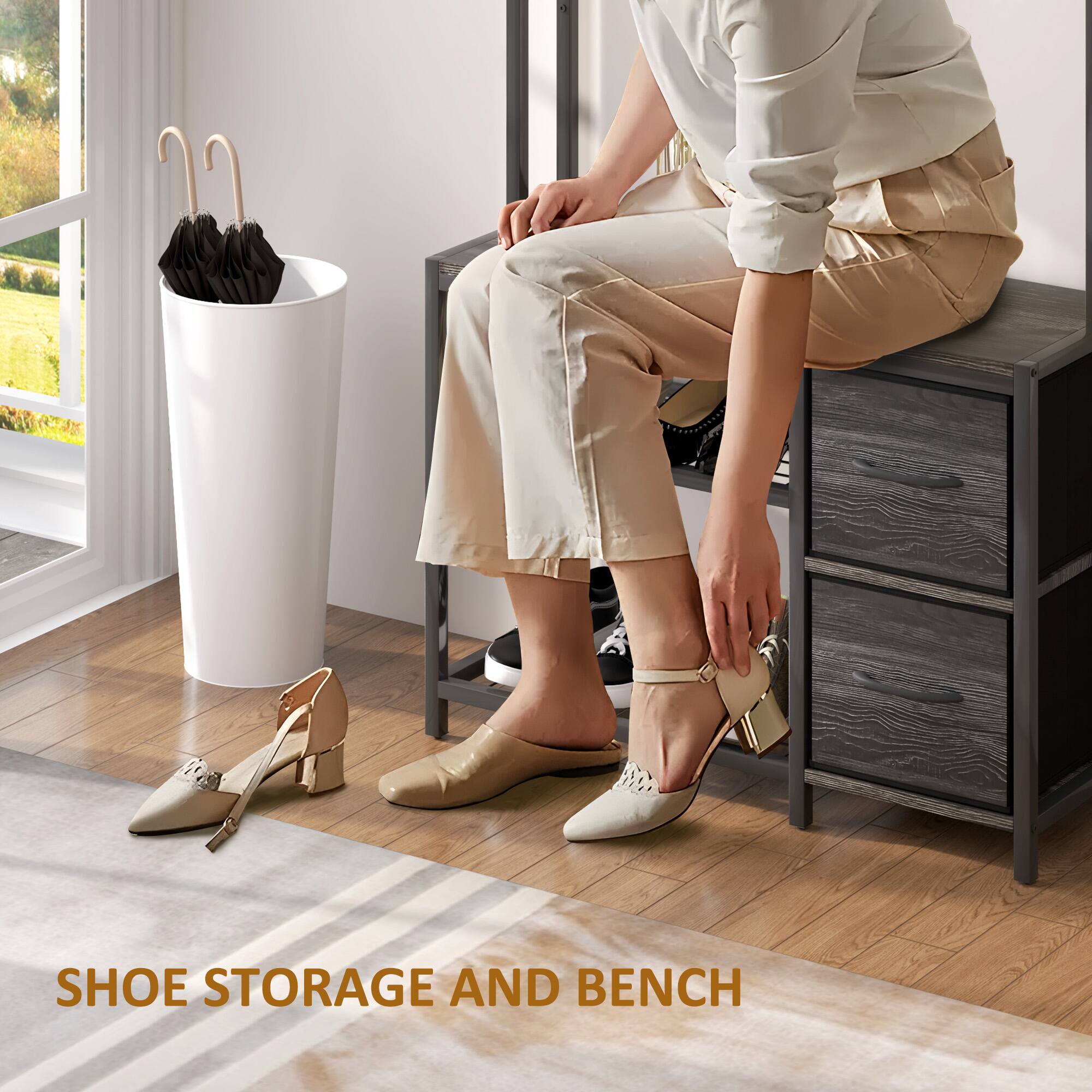 SHOE STORAGE AND BENCH