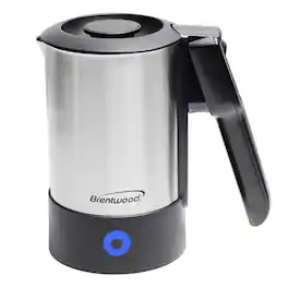 Brentwood - 20 Ounce Stainless Steel Electric Travel Kettle - Silver