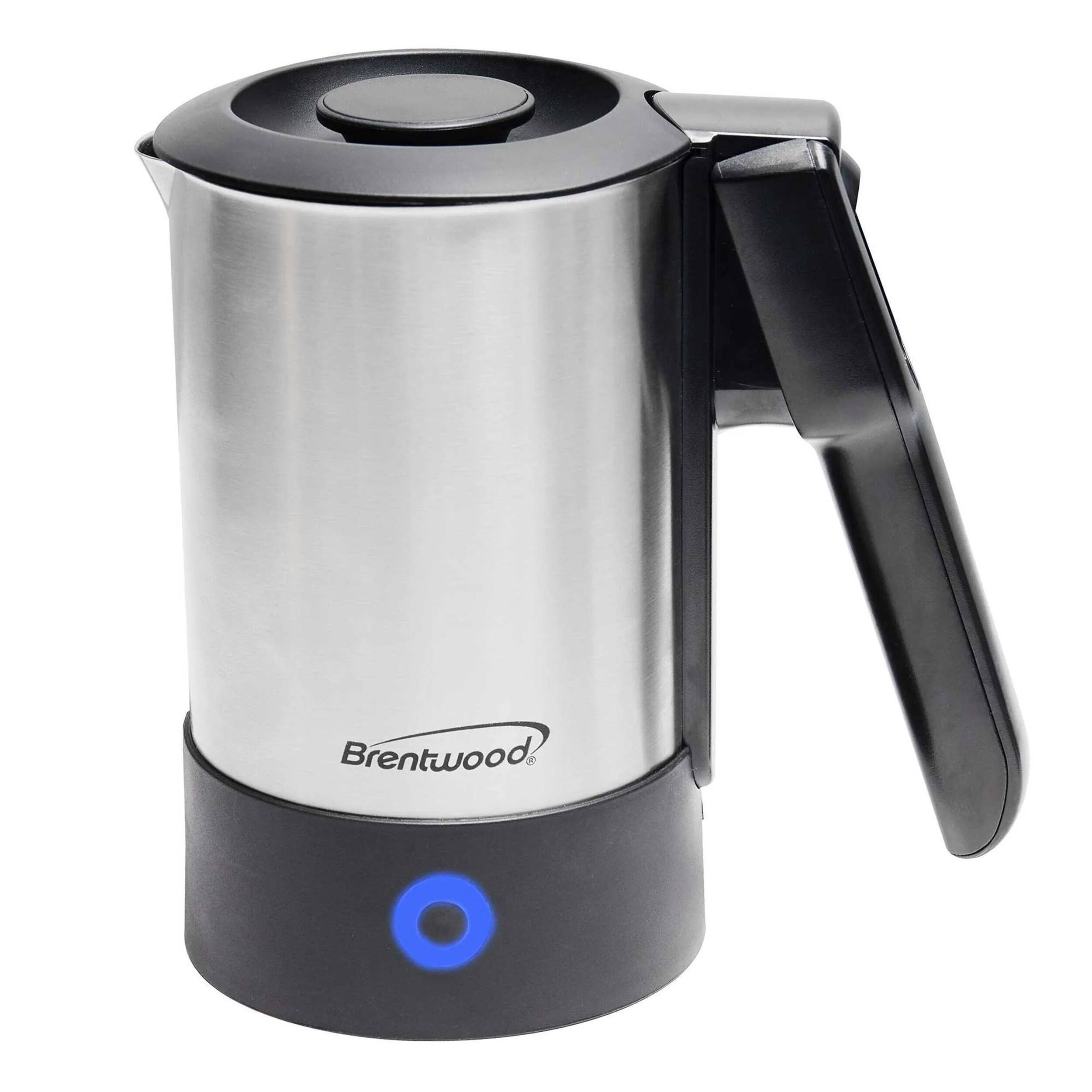 Front. Brentwood - Brentwood 20 Ounce Stainless Steel Electric Travel Kettle - Silver.