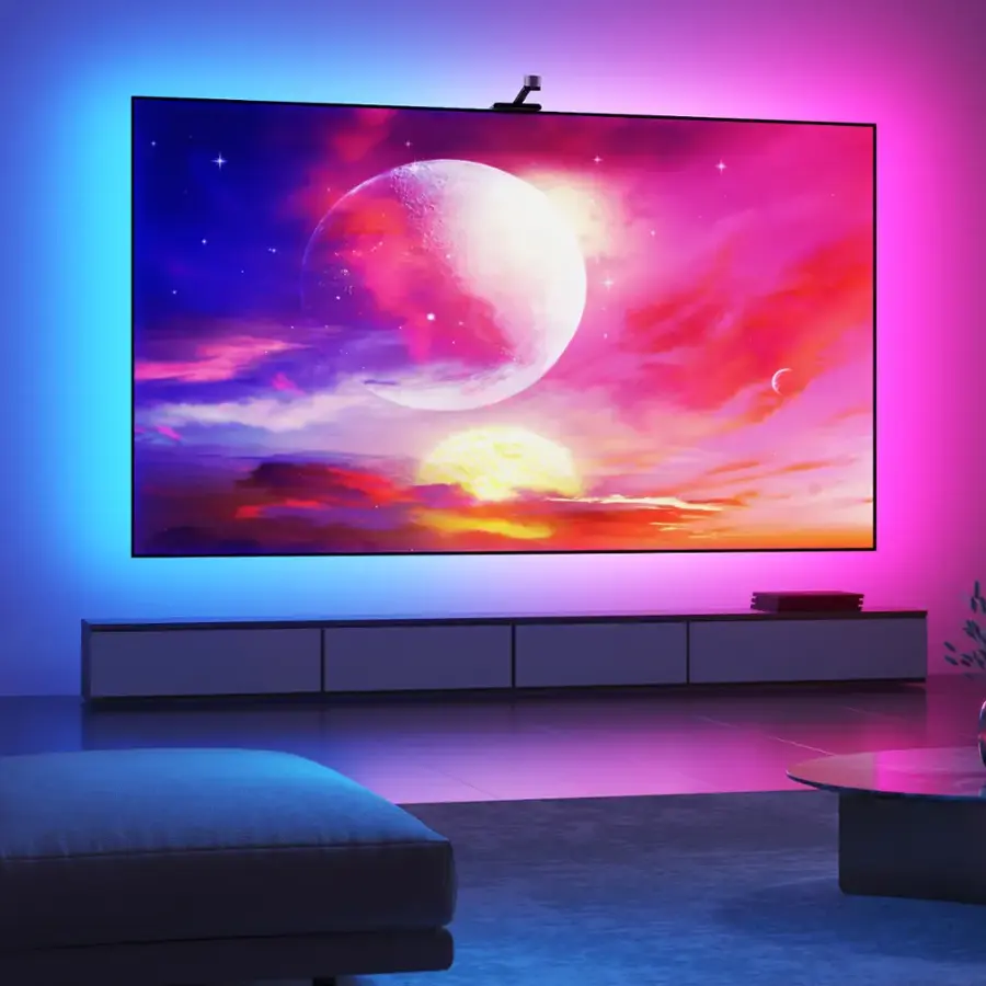 Alt View 15. Govee - Dreamview TV Strip Lights for 55”- 65” TVs - Multi.