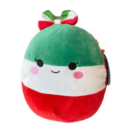 Front. Kellytoy - Squishmallow 7 Inch Fiesta Squad Plush | Soledad the Mexican Girl - Green.
