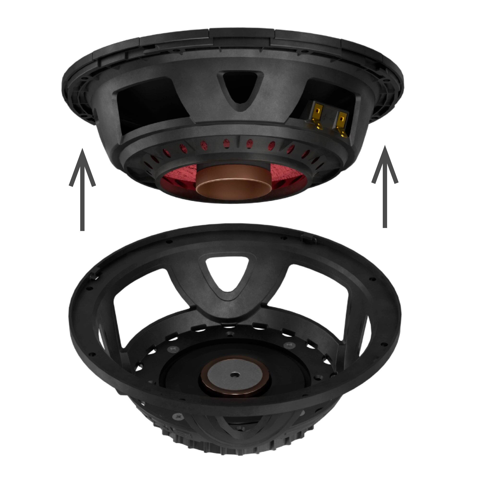 Alt View 3. DS18 Audio - PROJECT360 8" Neodymium Loudspeaker, 350W RMS 4-Ohm.