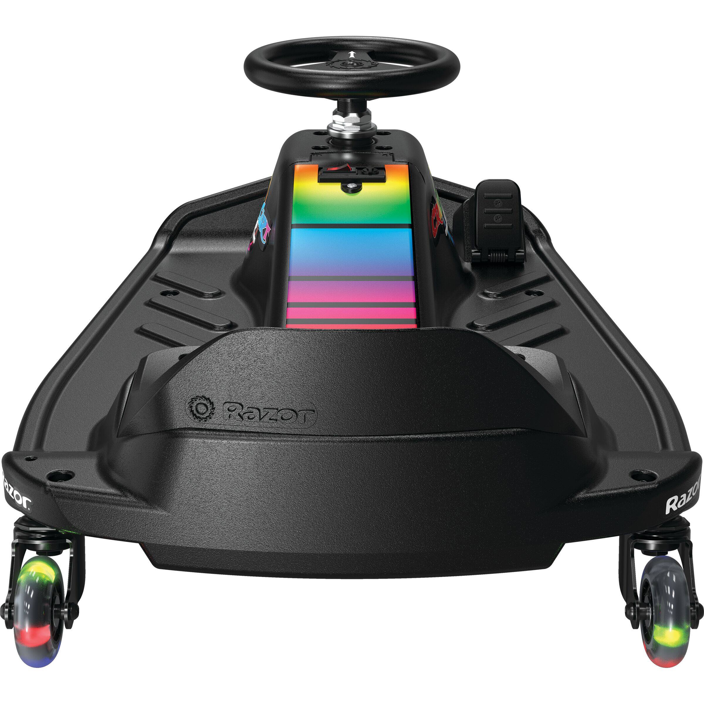 Razor Crazy Cart Shift Lightshow Drifting Go Kart for Kids, LED Lights ...