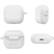 Alt View 12. SaharaCase - Venture Series Silicone Case for Samsung Galaxy Buds3, Buds3 Pro and Buds3 FE Headphones - Cloud White.