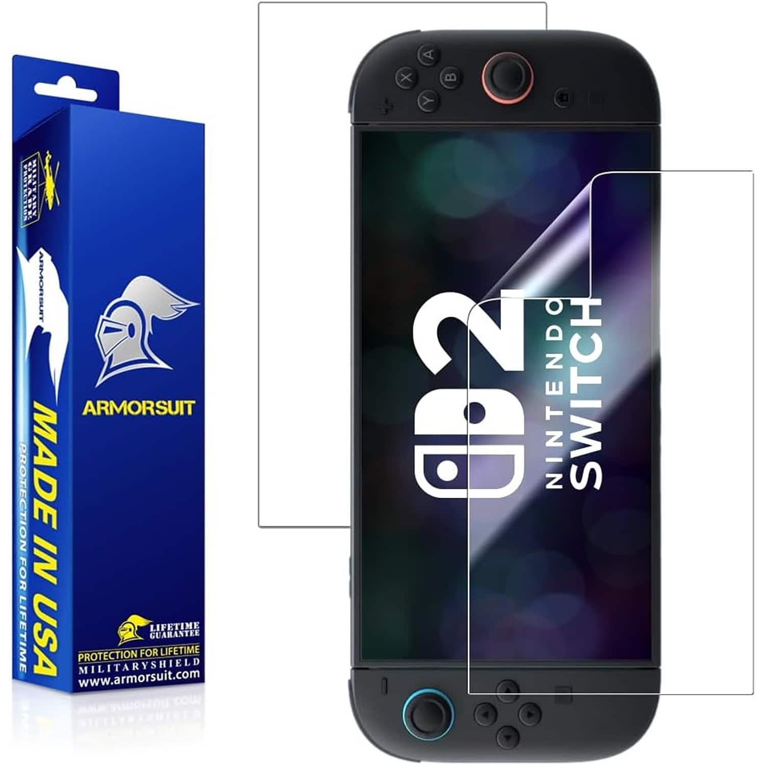 PARKER SLATER - 2 Pack Screen Protector for Nintendo Switch 2 2025, HD Clear Film, Military-Grade Protection, Scratch Resistant