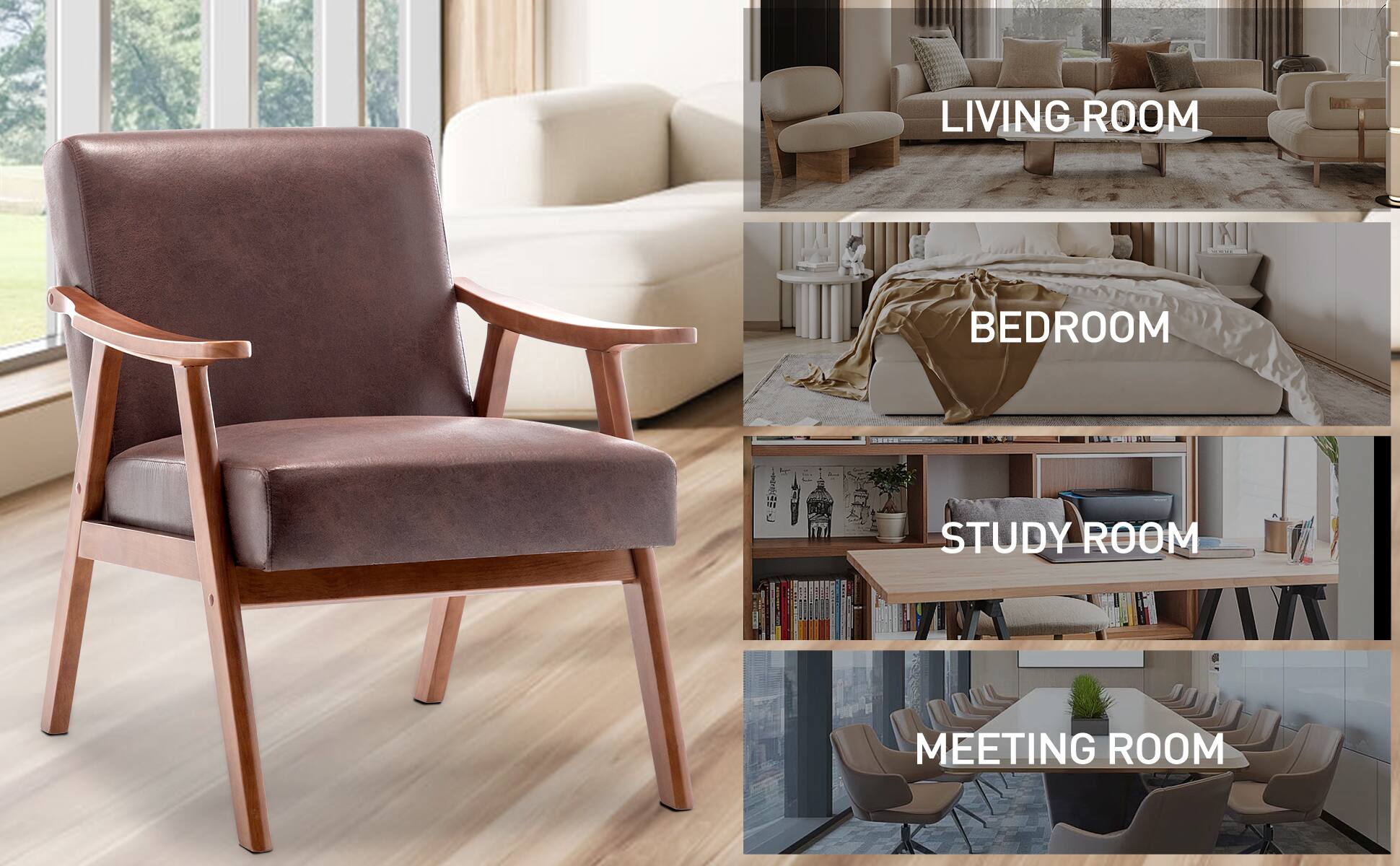 LIVING ROOM  
BEDROOM  
STUDY ROOM  
MEETING ROOM