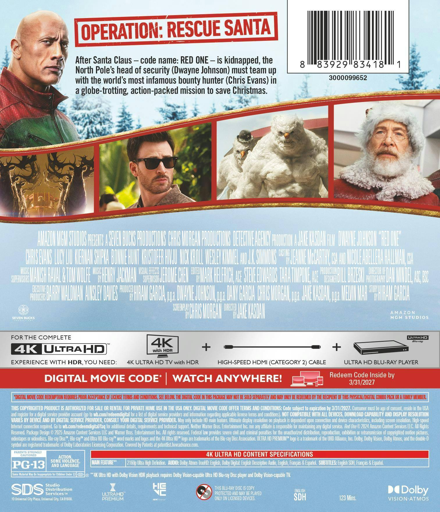 Back. Red One (4K Ultra HD) [UHD].