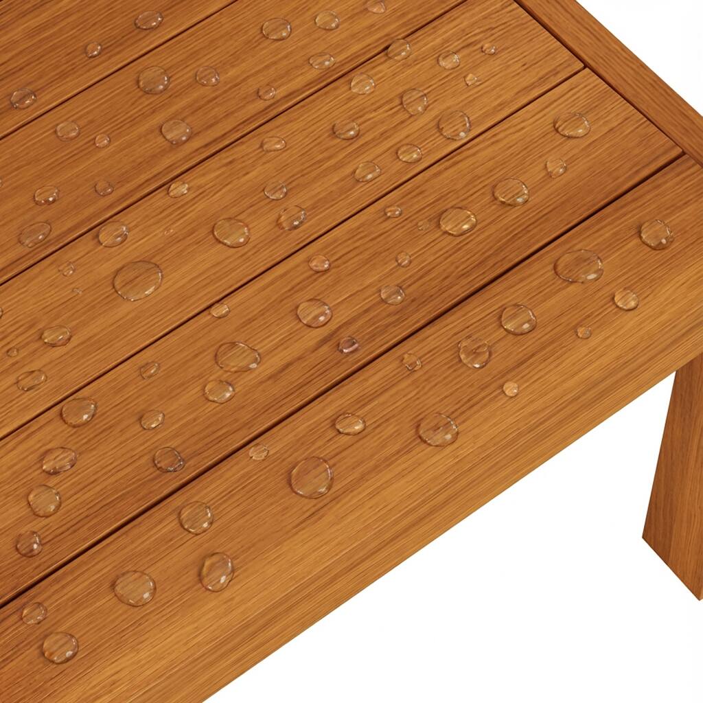 Alt View 2. Famapy - Pairs of Teak-Style Outdoor Patio Dining Chair HDPS Aluminum Frame, Weatherproof & Low-Maintenance for Garden Poolside - Wooden.