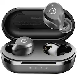 TOZO - Hybrid ANC Earbuds, 40H Play, Stereo Bass, ENC Clear Call, Wireless Charge, IPX6, APP-32EQ, Touch Control, Lightweight - Black