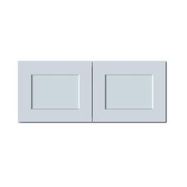 Boyel Living - 36in.W x12in.D x15in.H Dove WALL CABINET Fully assembled Cabinet With Two HDF Doors - Gray