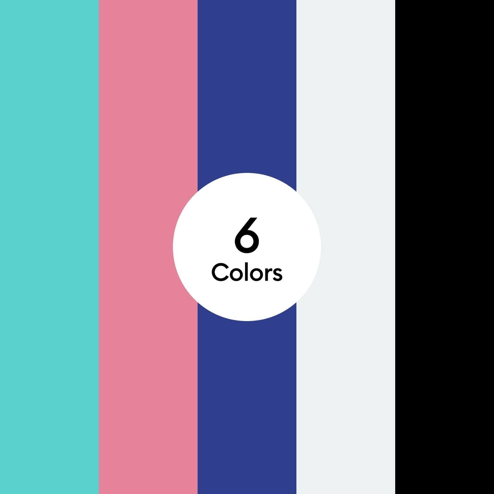 Alt View 1. Cricut - Joy Smart Iron-On Matless Heat Transfer Vinyl, Twilight Sampler - 5.5 in x 24 in (6 ct).