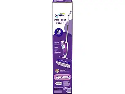 Swiffer Power Mop 5X
- 5X more cleaning power
- Easy to use and store
- Versatile design for various surfaces
- Includes mop head, handle, and refillable water tank
- Lightweight and ergonomic design
- Perfect for quick cleanups and deep cleaning