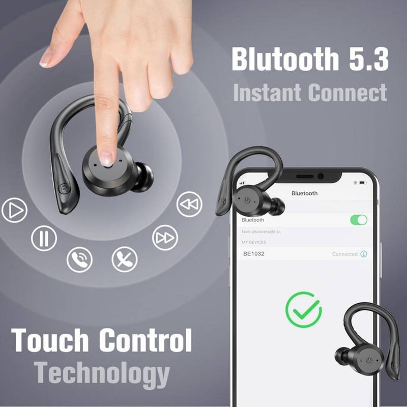 Bluetooth 5.3  
Instant Connect  

Touch Control Technology  

Bluetooth  
Now discoverable as MY DEVICES  
BE1032  
Connected