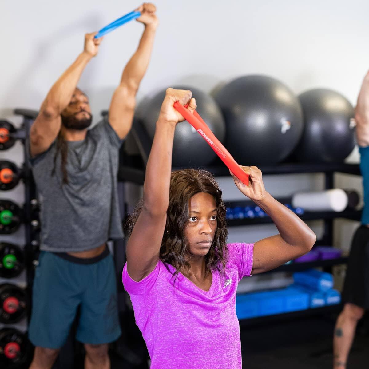 Alt View 6. Power Systems - 9" Mini Versa-Loop Exercise Bands, Light (7-27 lbs) Workout Bands for Exercise - Lime Green.