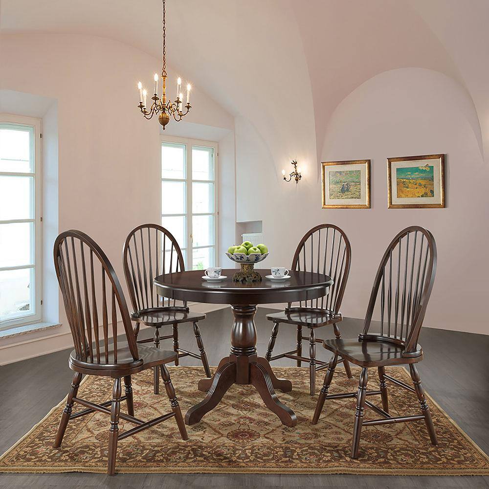 Alt View 4. Carolina Chair & Table - Windsor Dining Chair - Espresso - Brown.